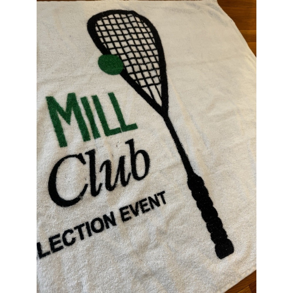Vintage Meadow Mill Athletic Club USSRA 2004 Towel Squash Racket Baltimore MD - Picture 6 of 9